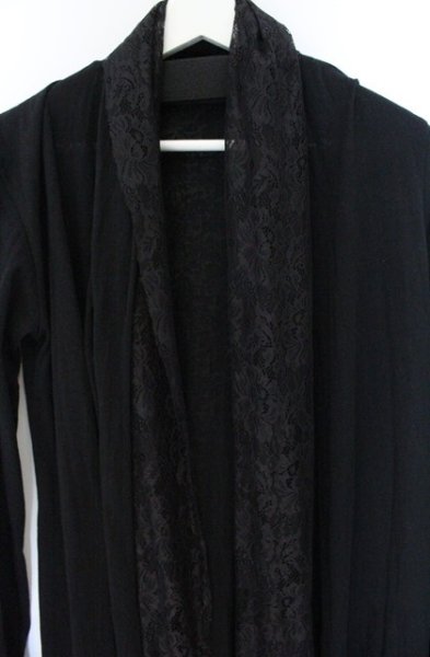 画像2: CIVARIZE / Erosionレース切り替えカーディガン 46 ブラック O-26-10-14-023-CI-to-YM-OS (2)