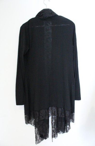画像3: CIVARIZE / Erosionレース切り替えカーディガン 46 ブラック O-26-10-14-023-CI-to-YM-OS (3)