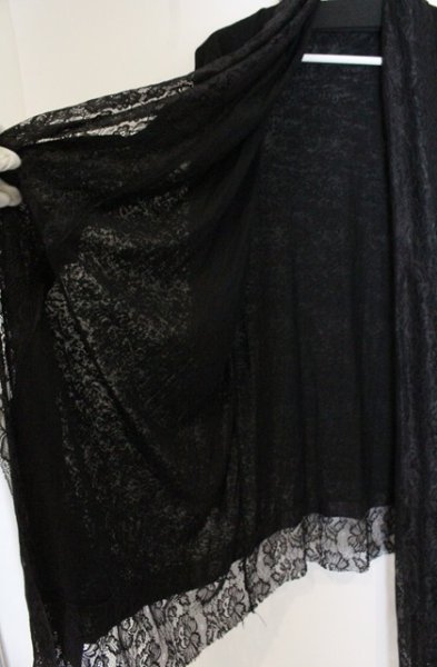画像4: CIVARIZE / Erosionレース切り替えカーディガン 46 ブラック O-26-10-14-023-CI-to-YM-OS (4)