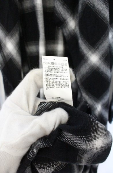 画像5: CIVARIZE / Volcano フード付きロングチェックガウンカーディガン 46 ブラック O-26-10-14-025-CI-to-YM-OS (5)