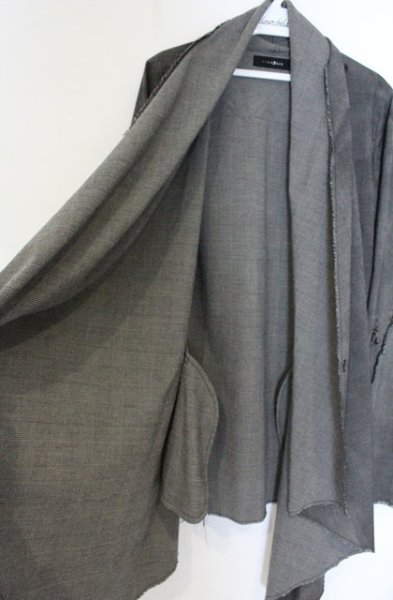 画像4: CIVARIZE / Awake 2Wayチェックガウン 44 グレー O-26-10-14-026-CI-to-YM-OS (4)