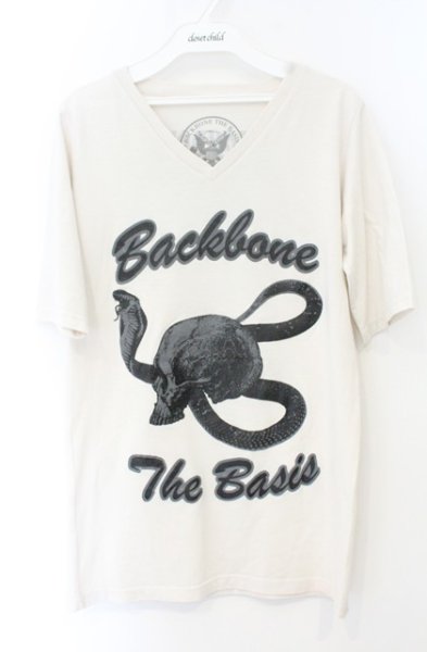 画像1: BACK BONE / スカルヘッズTシャツ S アイボリー O-26-10-14-044-BA-ts-YM-OS (1)