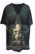 画像2: NO ID. / Bone&UniverseプリントTシャツ 1 ブラックｘグリーン O-26-10-14-048-NO-ts-YM-OS (2)