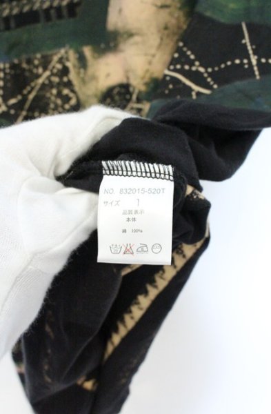 画像3: NO ID. / Bone&UniverseプリントTシャツ 1 ブラックｘグリーン O-26-10-14-048-NO-ts-YM-OS (3)