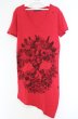 画像1: CIVARIZE / フラワースカルアシンメトリーロングVネックカットソー 44 ピンク O-26-10-14-052-CI-to-YM-OS (1)