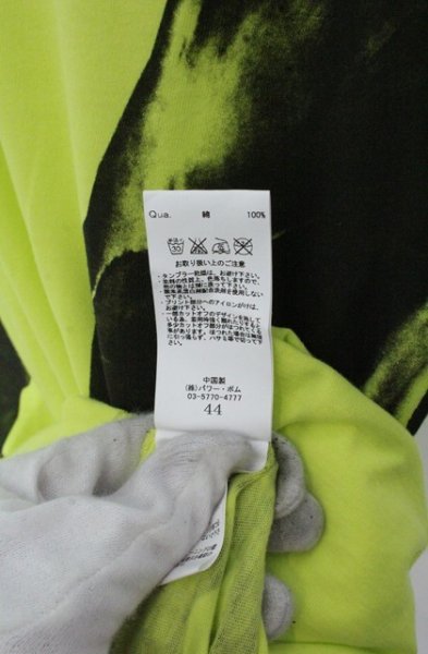 画像3: CIVARIZE / VarietyスカルプリントロングTシャツ 44 ネオンイエロー O-26-10-14-054-CI-ts-YM-OS (3)