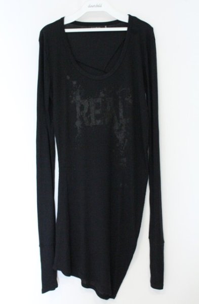 画像1: CIVARIZE / バッククロススーパーロングカットソー 44 ブラック O-26-10-14-057-CI-to-YM-OS (1)