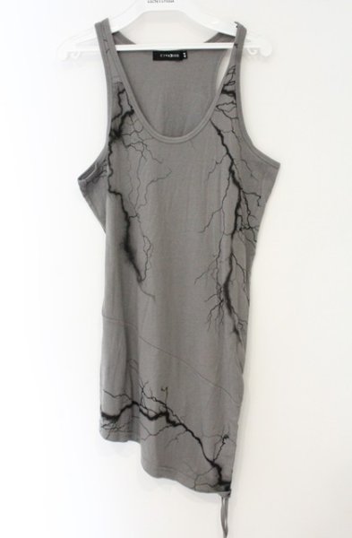 画像1: CIVARIZE / Voltプリントロングタンクトップ 44 チャコール O-26-10-14-061-CI-to-YM-OS (1)