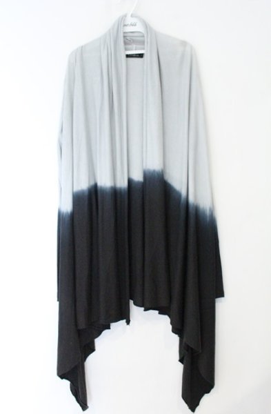 画像1: CIVARIZE / グラデーショントッパーカーディガン 44 ブラックｘグレー O-26-10-14-065-CI-to-YM-OS (1)