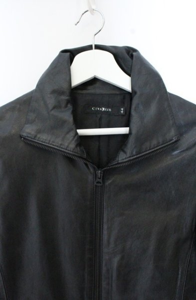 画像2: CIVARIZE / Preciousゴートレザーライダースジャケット 44 ブラック O-26-10-14-006-CI-ou-YM-OS (2)