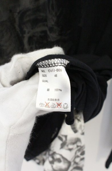 画像3: CIVARIZE / レディプリントダメージロングカットソー＆タンクトップ 46 ブラックｘホワイト O-26-10-14-076-CI-to-YM-OS (3)