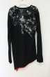 画像2: CIVARIZE / Schemeクラッシュ加工変形カットソー 44 ブラックｘレッド O-26-10-14-077-CI-to-YM-OS (2)