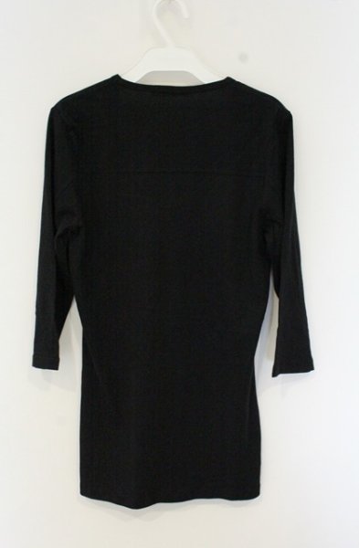 画像2: CIVARIZE / 56784003280 六分袖カットソー 44 ブラック O-26-10-14-081-CI-to-YM-OS (2)