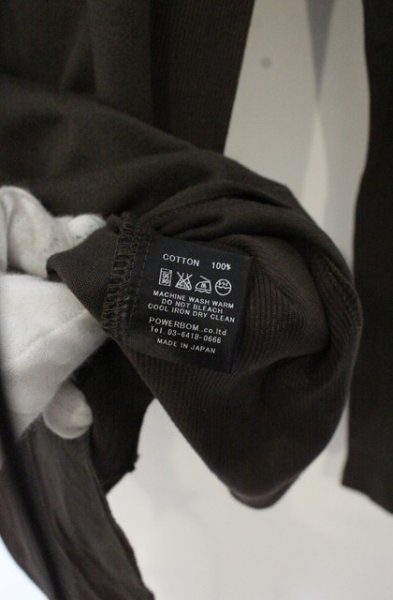 画像3: CIVARIZE / ワイヤークロスプリント変形カットソー 44 ダークブラウン O-26-10-14-084-CI-to-YM-OS (3)
