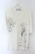 画像1: FUGA / ワードプリントTシャツ 44 ホワイト O-26-10-14-085-FU-ts-YM-OS (1)