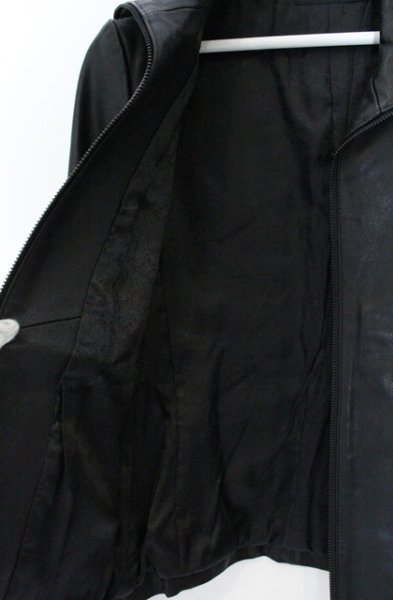 画像4: CIVARIZE / Preciousゴートレザーライダースジャケット 44 ブラック O-26-10-14-007-CI-ou-YM-OS (4)