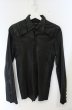 画像1: CIVARIZE / ゴートスキンスカルボタンカットオフウエスタンシャツ 46 ブラック O-26-10-14-010-CI-sh-YM-OS (1)
