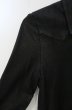 画像4: CIVARIZE / ゴートスキンレースアップウエスタンシャツ 44 ブラック O-26-10-14-012-CI-sh-YM-OS (4)