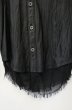 画像3: CIVARIZE / Allureガーゼレイヤードラムレザーシャツ 44 ブラック O-26-10-14-013-CI-sh-YM-OS (3)