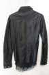 画像5: CIVARIZE / Allureガーゼレイヤードラムレザーシャツ 44 ブラック O-26-10-14-013-CI-sh-YM-OS (5)