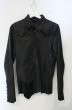 画像1: CIVARIZE / ゴートスキンスカルボタンカットオフウエスタンシャツ 46 ブラック O-26-10-14-016-CI-sh-YM-OS (1)