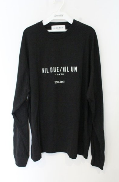 画像1: NIL DUE / NIL UN TOKYO / 8TH ANNIV LONG SLEEVE カットソー F ブラック O-26-10-16-019-NI-to-YM-OS (1)