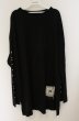 画像1: Moonage Devilment / Print L/S Over カットソー 44 ブラック O-26-10-16-021-Mo-to-YM-OS (1)