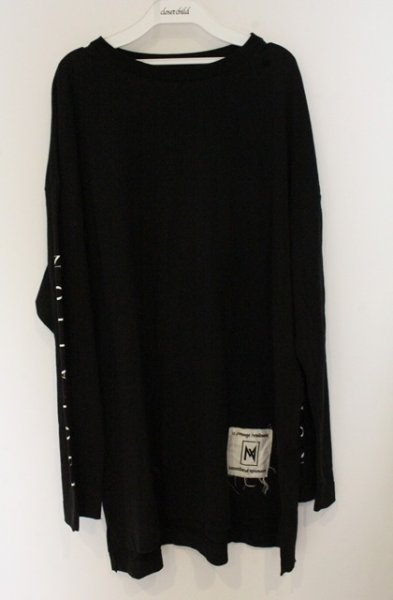 画像1: Moonage Devilment / Print L/S Over カットソー 44 ブラック O-26-10-16-021-Mo-to-YM-OS (1)
