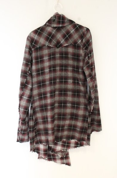 画像3: CIVARIZE / コーティングチェックカーディガン 46 レッド O-26-10-20-031-CI-to-YM-OS (3)