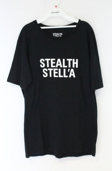 画像1: STEALTH STELL'A / ロゴプリントカットソー 3 ブラック O-26-10-20-032-St-ts-YM-OS (1)