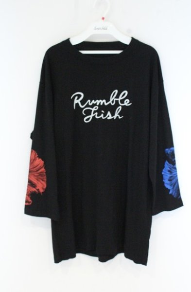 画像1: HYDE / RUMBLE FISH 七分袖カットソー XL ブラック O-26-10-20-033-HY-to-YM-OS (1)