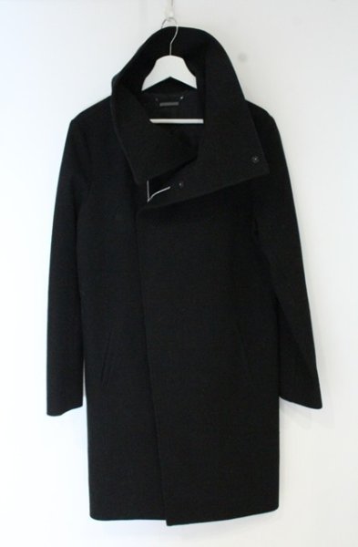 画像4: CIVARIZE / Usherメルトンハイカラーコート 46 ブラック O-26-10-20-006-CI-ou-YM-OS (4)