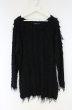 画像1: CIVARIZE / Feminine フリンジニットプルオーバー 44 ブラック O-26-10-20-013-CI-to-YM-OS (1)