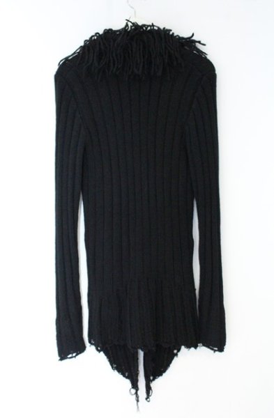 画像4: CIVARIZE / フリンジデズトロイジップアップニット 44 ブラック O-26-10-20-015-CI-ja-YM-OS (4)