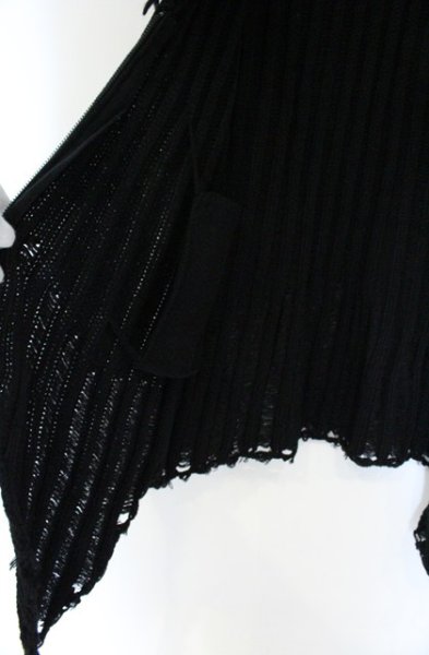 画像5: CIVARIZE / フリンジデズトロイジップアップニット 44 ブラック O-26-10-20-015-CI-ja-YM-OS (5)