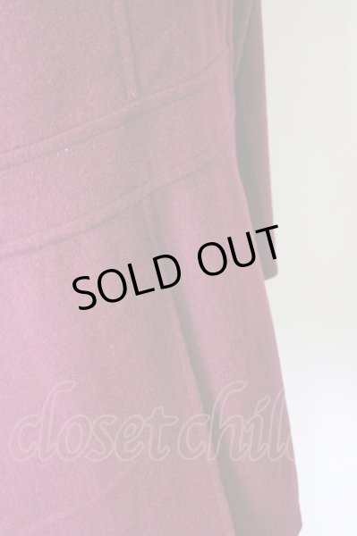 画像6: NO ID. / コート.WOOLハーフ 1 ワイン T-23-10-31-007-NO-ou-YM-ZT-M104 (6)