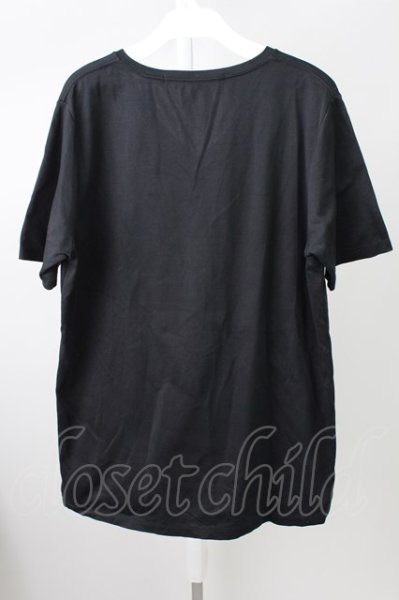 画像2: NO ID. / CパールヴァティシルケットスムースVネックTシャツ 1 ブラック T-23-11-30-035-NO-ts-YM-ZT082 (2)