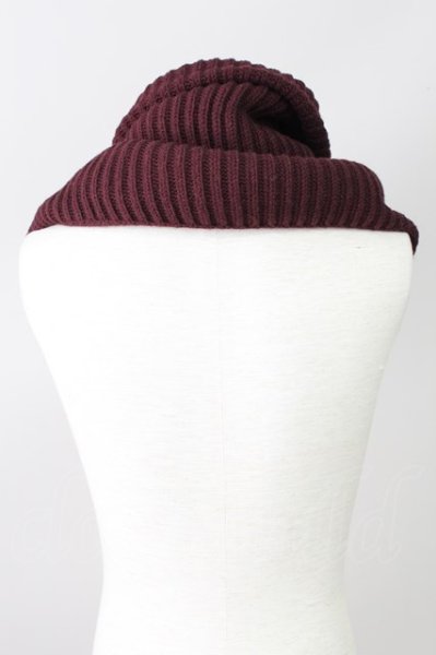 画像2: TORNADO MART / ボリュームリブスヌード  ボルドー T-23-11-30-044-TO-za-YM-ZT082 (2)