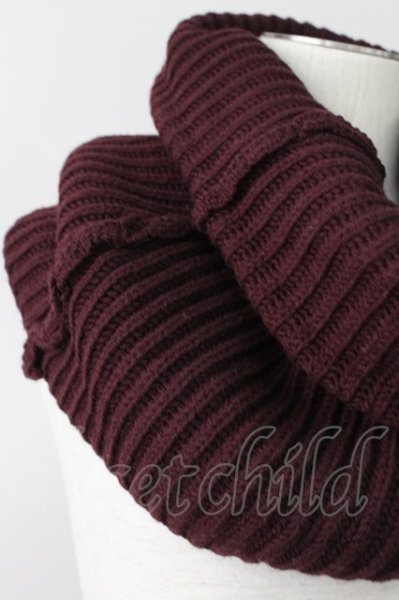 画像3: TORNADO MART / ボリュームリブスヌード  ボルドー T-23-11-30-044-TO-za-YM-ZT082 (3)