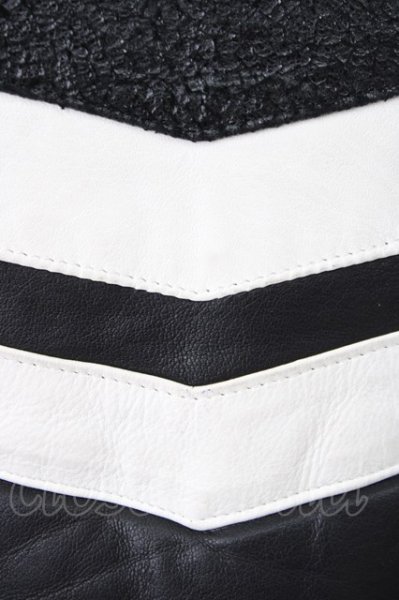 画像3: Roen / ディアスキンレザーベスト 44 ブラックｘホワイト T-23-11-30-1020-Ro-to-YM-ZT-ML027 (3)