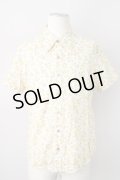 【SALE】MILK BOY / 小花柄半袖シャツ  イエロー T-23-11-30-1003-MI-sh-YM-ZT495