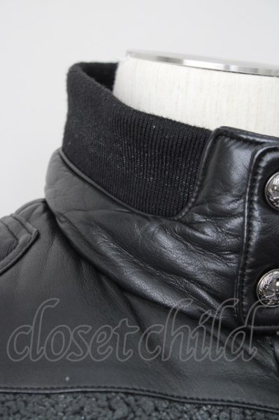 画像11: Roen / ディアスキンレザーベスト 44 ブラックｘホワイト T-23-11-30-1020-Ro-to-YM-ZT-ML027 (11)