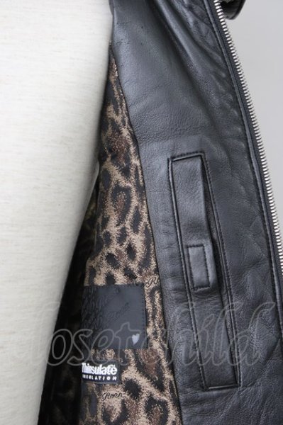 画像12: Roen / ディアスキンレザーベスト 44 ブラックｘホワイト T-23-11-30-1020-Ro-to-YM-ZT-ML027 (12)