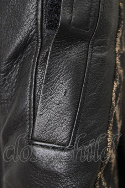 画像14: Roen / ディアスキンレザーベスト 44 ブラックｘホワイト T-23-11-30-1020-Ro-to-YM-ZT-ML027 (14)