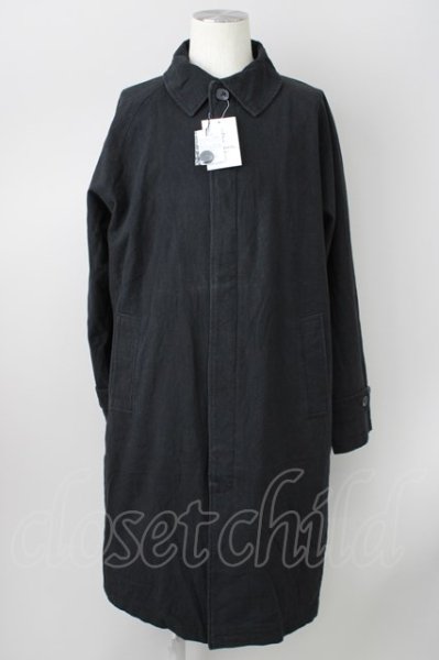 画像1: KMK(KINGLY MASK) / 【タグ付き】アレンジグログランテープコート  ブラック T-23-11-30-1021-KM-ja-YM-ZT-M007 (1)