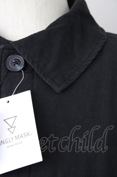 画像7: KMK(KINGLY MASK) / 【タグ付き】アレンジグログランテープコート  ブラック T-23-11-30-1021-KM-ja-YM-ZT-M007 (7)