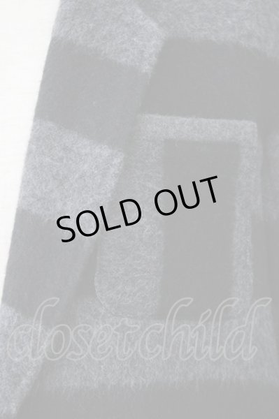 画像5: MILK BOY / シャギーボーダーブレザージャケット S ブラックｘグレー T-23-11-30-1022-MI-ja-YM-ZT493 (5)