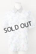 【SALE】MILK BOY / STAMP グラデーション半袖シャツ  サックス T-23-11-30-1004-MI-sh-YM-ZT495