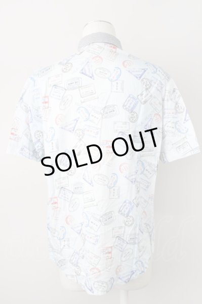 画像2: MILK BOY / STAMP グラデーション半袖シャツ  サックス T-23-11-30-1004-MI-sh-YM-ZT495 (2)