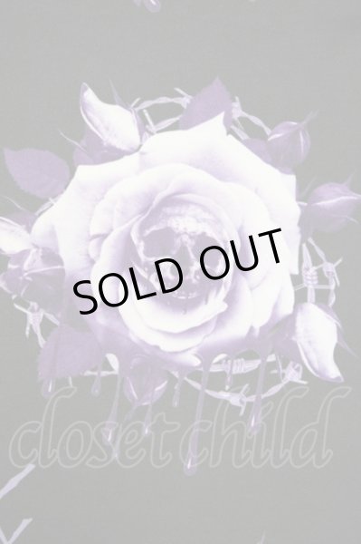 画像4: KRY clothing / スカルローズ Tシャツ  ブラック T-23-11-30-1009-KR-ts-YM-ZT493 (4)